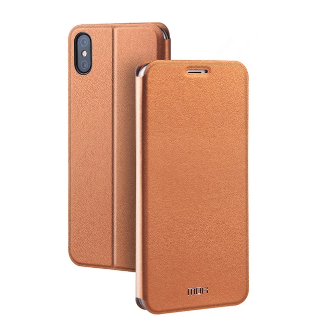 Brown Чехол Mofi для iPhone XR, чехол для iPhone X Xs, тканевый прототиптивный силиконовая лента capas для iPhone XS, максимальный чехол - Цвет: Brown