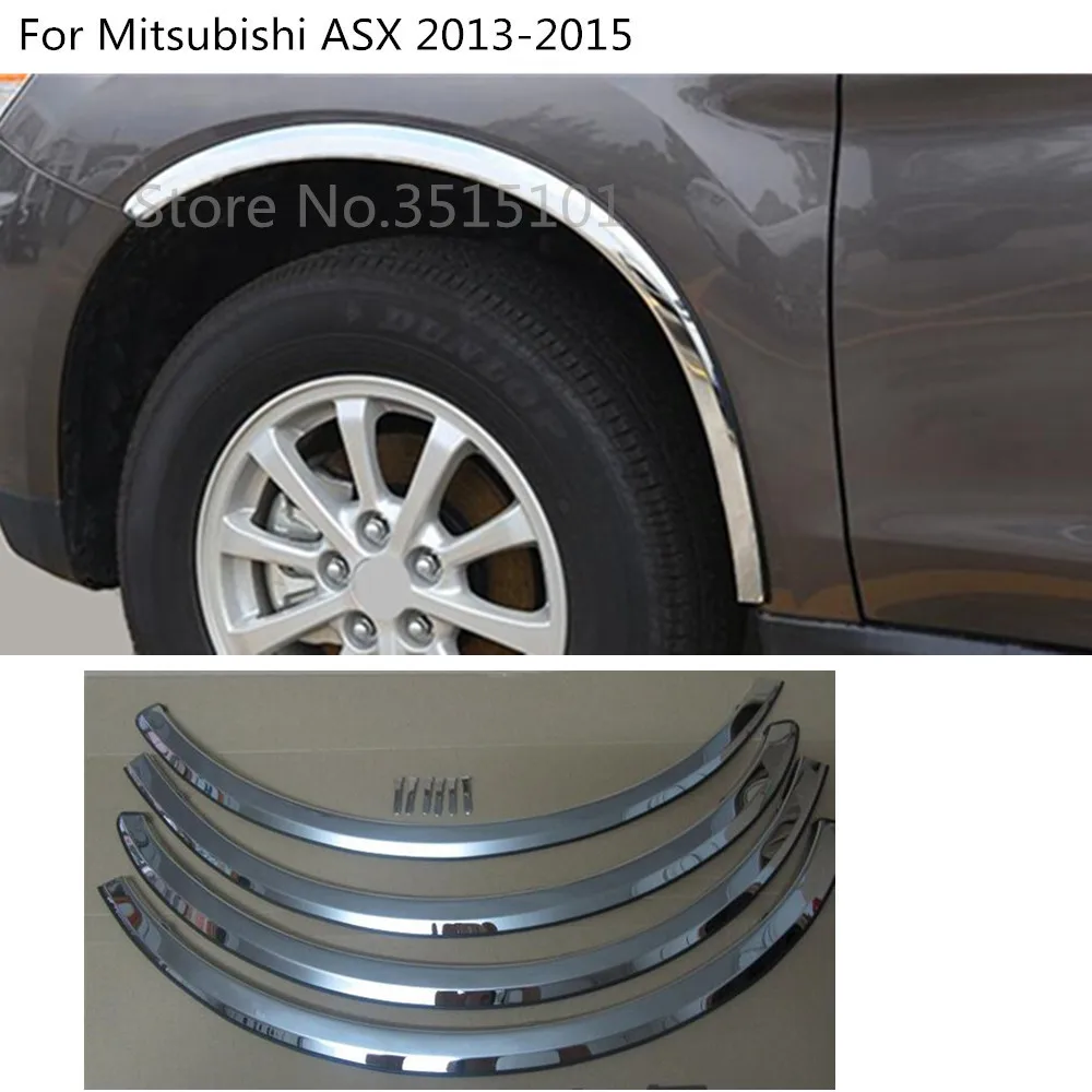 Для Mitsubishi ASX 2013 автомобильный корпус база крышка передняя спойлер сторона треугольное колесо брови отделка вытяжки 4 шт