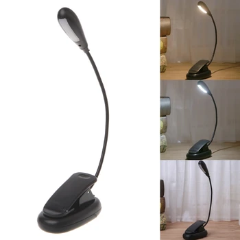 

Flexible Arm Dimmable 7 LED USB Table Lamp Clip-on Bed Reading Table Light S25 20 Dropship