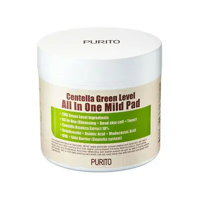 

Centella Green Level All In One Mild Pad 130ml (70 pimple pad) 1box=70 pads