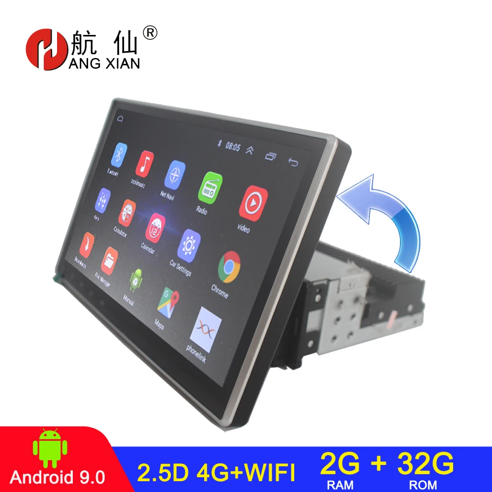 Автомагнитола HANG XIAN 1 din android 9 dvd GPS Wi Fi 4G 2 + 32 ГБ|Автомобильные радиоприемники| |