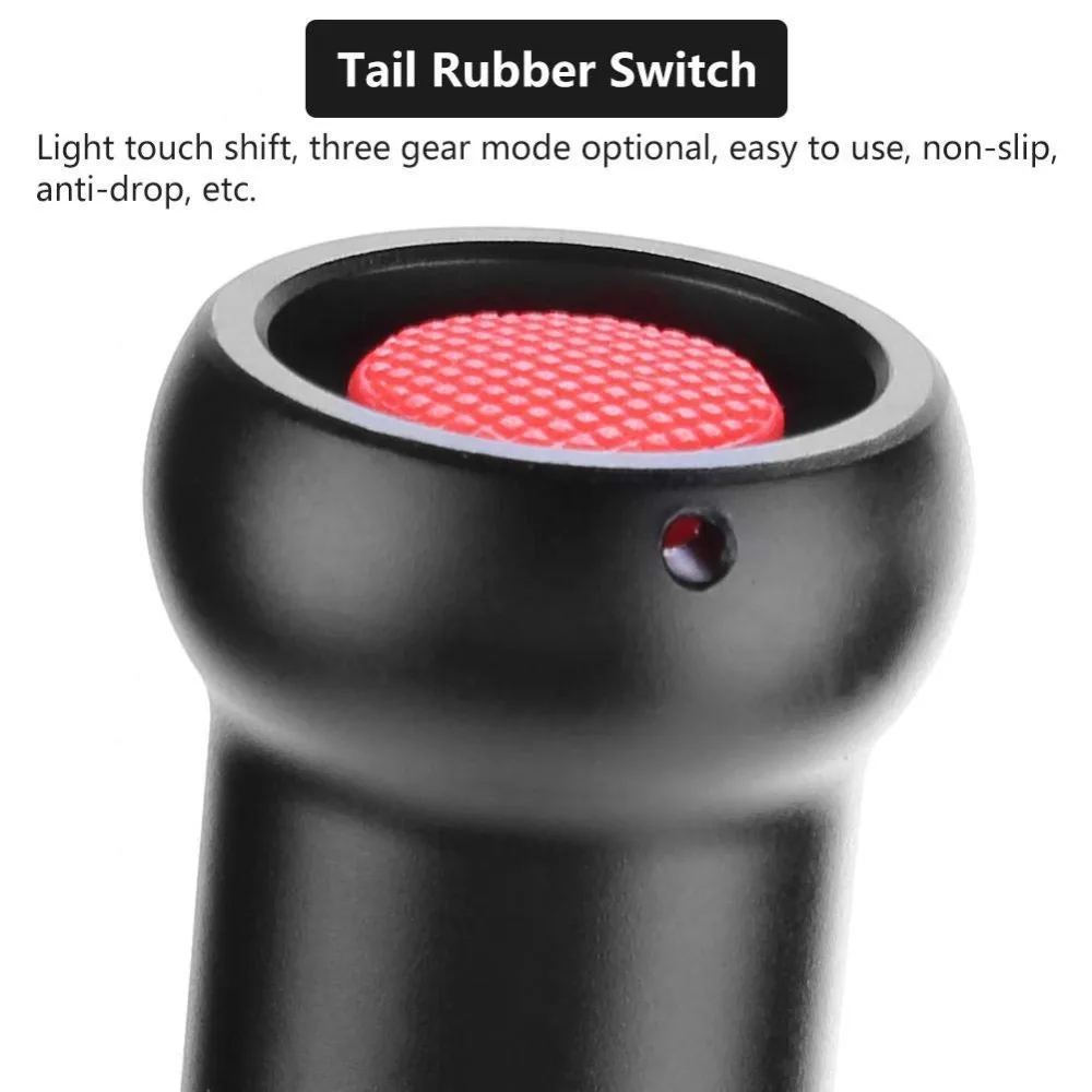 Светодиодный фонарик в виде бейсбольной биты T6 многофункциональный безопасности 450 люмен булава жесткий ручной самообороны батарея фонарь светильник