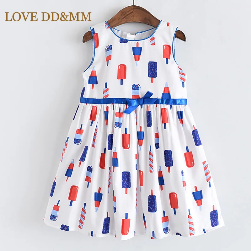 Платья для девочек LOVE DD & MM новая детская одежда 2020 милое Хлопковое платье жилет