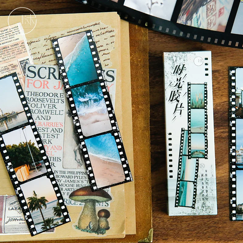 

30pcs/1 lot Time film Paper bookmarks bookmarks for books/Share/book markers/tab for books/stationery