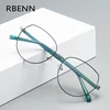 RBENN-gafas de lectura tipo ojo de gato para mujer, marco de Metal, lector de bloqueo de luz azul para mujer + 0,5 0,75 1,25 1,75 2,25 2,75 5,0 ► Foto 2/6