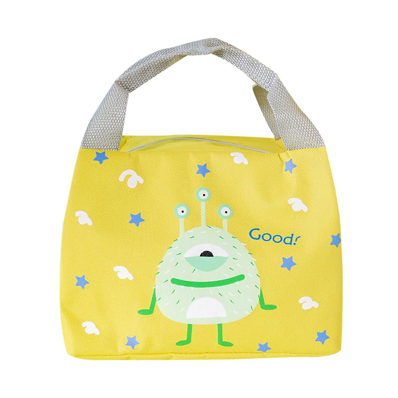 Kids Cartoon Lunch Bag For Student Cute Girls Boy's Hand Cooler Bags Portable Thermal School Breakfast Picnic Food Box