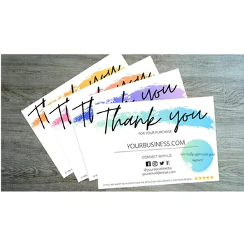 

Business Thank You card Thank you card for small business Thank you for your purchase Social MediaCards pachaging Cards