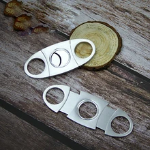 Ножницы для сигар из нержавеющей стали с двойным лезвием, ножницы для сигар, портативная сигара приспособления для резки сигарет