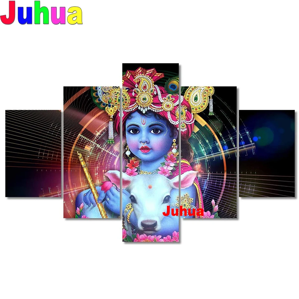 PROD 1005003404848911 5 Pcs Lord Krishna Picture 5d diy diamond
painting 3d Picture cross stitch full round square diamond embroidery
God Handmade Gif
