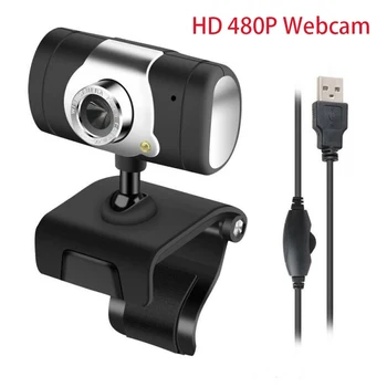 

HD Webcam Computer Camera Built-in Microphone HD 480P Webcam For Computer PC Laptop Desktop Video Conferencing Online Course