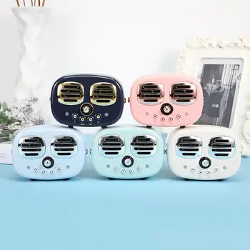 

2019 New Classic Retro Mini Portable Dual Speaker Bluetooth Speaker Wireless U Disk Card Small Speaker