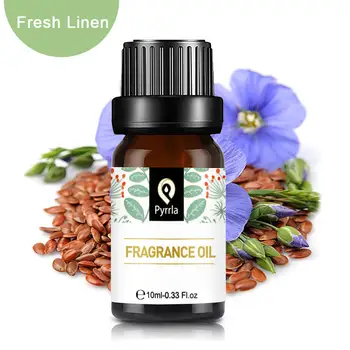 

Pyrrla 10ml Fresh Linen Fragrance Essential Oil For Aromatherapy Air Fresh Flower Fruit Essential Oils Chocolate Milk Lotus Oil
