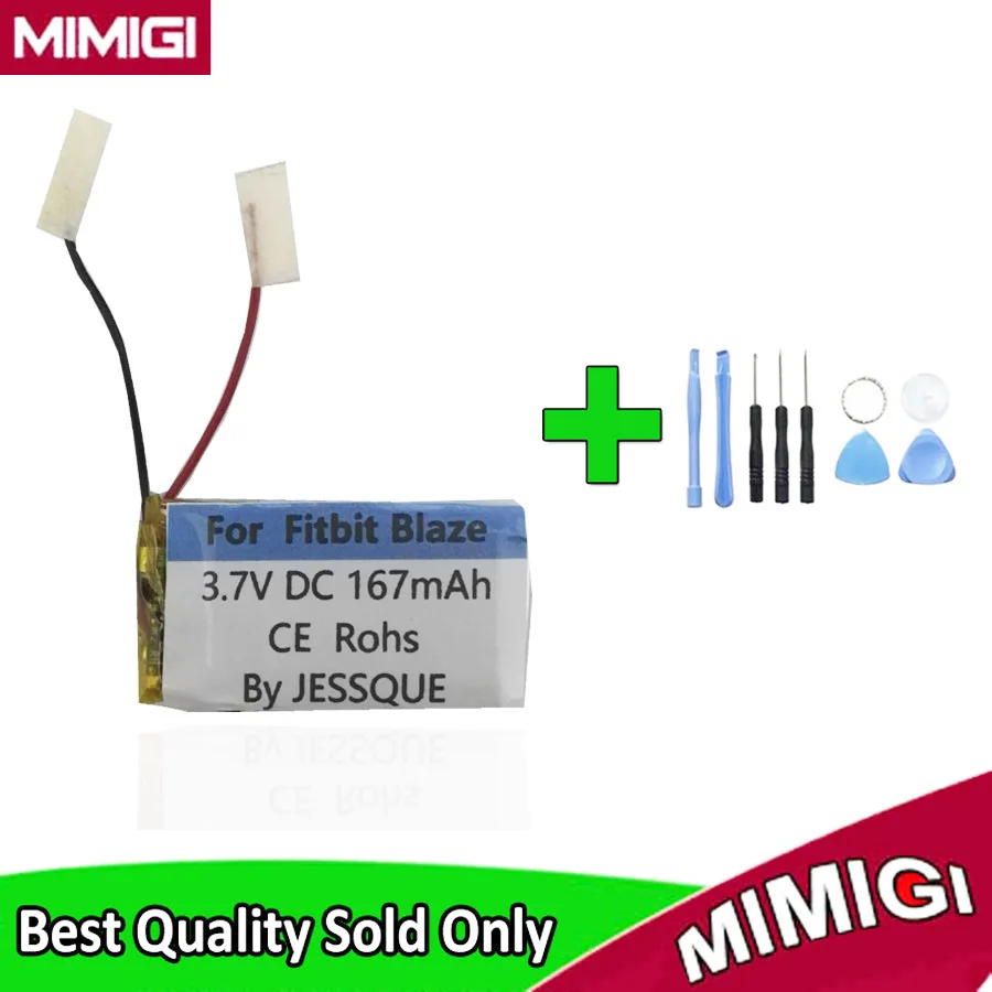 Di Alta Qualità 3.7V 167Mah Sostituire La Batteria Per Fitbit Blaze Astuto Della Vigilanza Batterie Accumulatori Akku + Set Di Strumenti