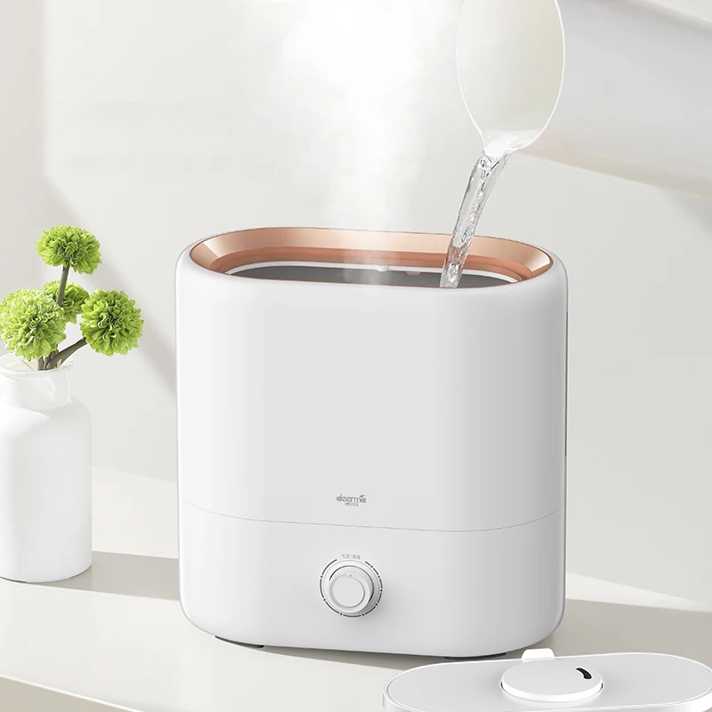 

Deerma DEM-ST635 Mute Air Humidifier 280mL/h Large Amount of Rotating Fog for Bedroom Living Room 4.5L Large Capacity