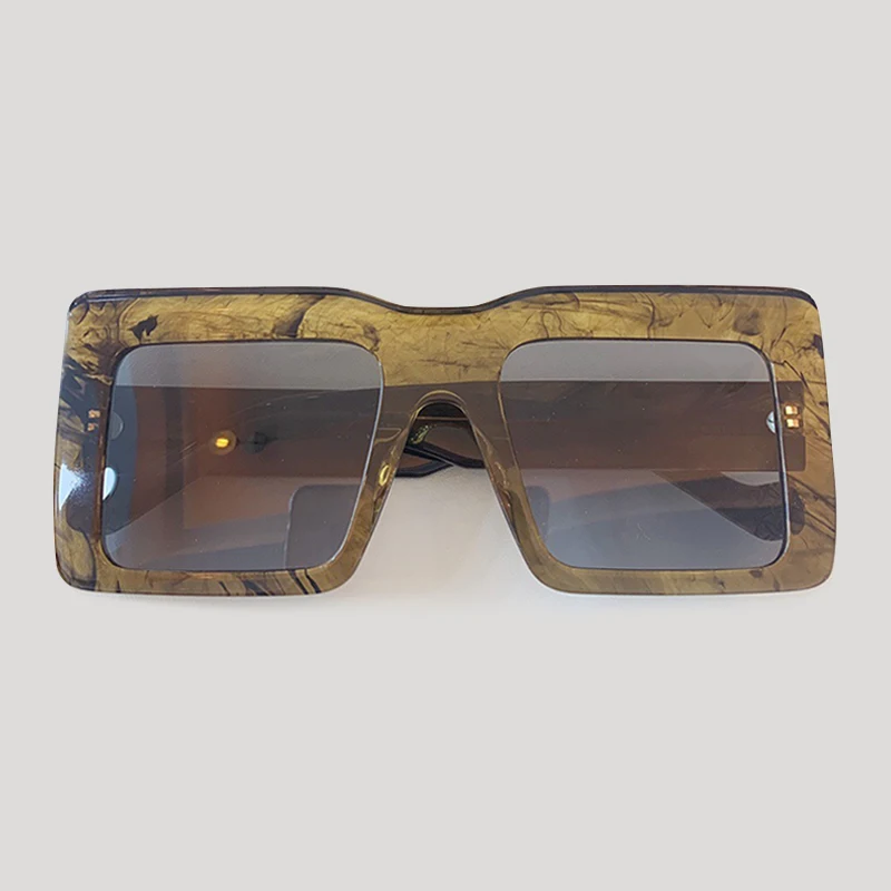 No.5 Sunglasses Ретро прямоугольные солнцезащитные очки для женщин и мужчин, брендовые дизайнерские классические негабаритные солнцезащитные очки - Цвет линз: No.5 Sunglasses