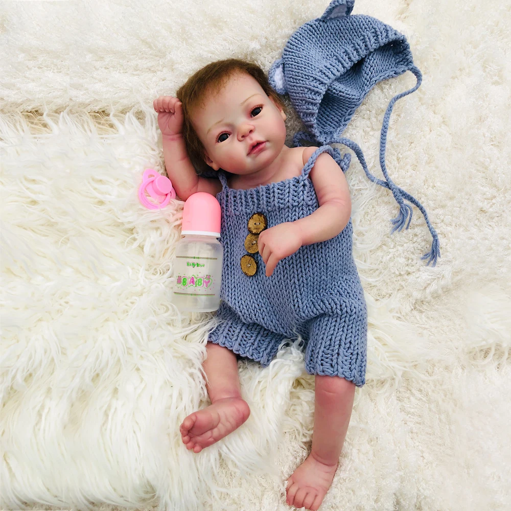 

high grade realistic soft silicone vinyl full body baby bebe reborn doll toddler Bath toy waterproof Birthday Christmas gift