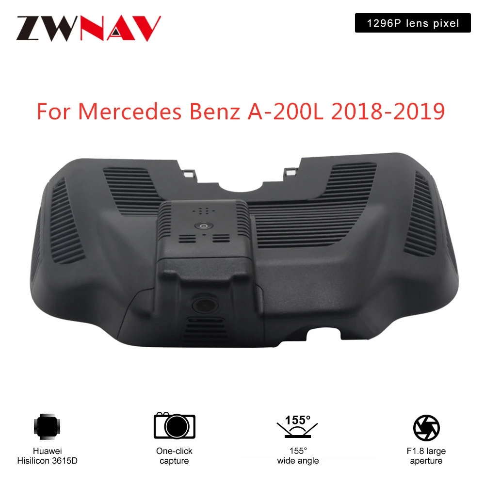 

Hidden Type HD Driving recorder dedicated For Mercedes Benz A-200L 2018-2019 DVR Dash cam Car front camera WIfi