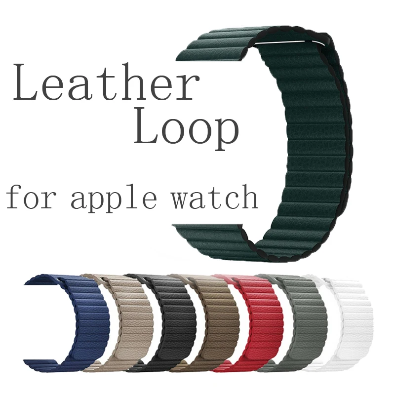 Lerxiuer кожаный ремешок-петля для apple watch band 4 42 мм 38 мм 3 iWatch band 44 мм 40 мм correa браслет наручные часы аксессуары 2/1