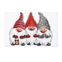 Рождественский коврик для двери, напольный ковер, напольные коврики, рождественские украшения для комнаты, Санта Клаус, для дома,, подарок на Рождество, Natale