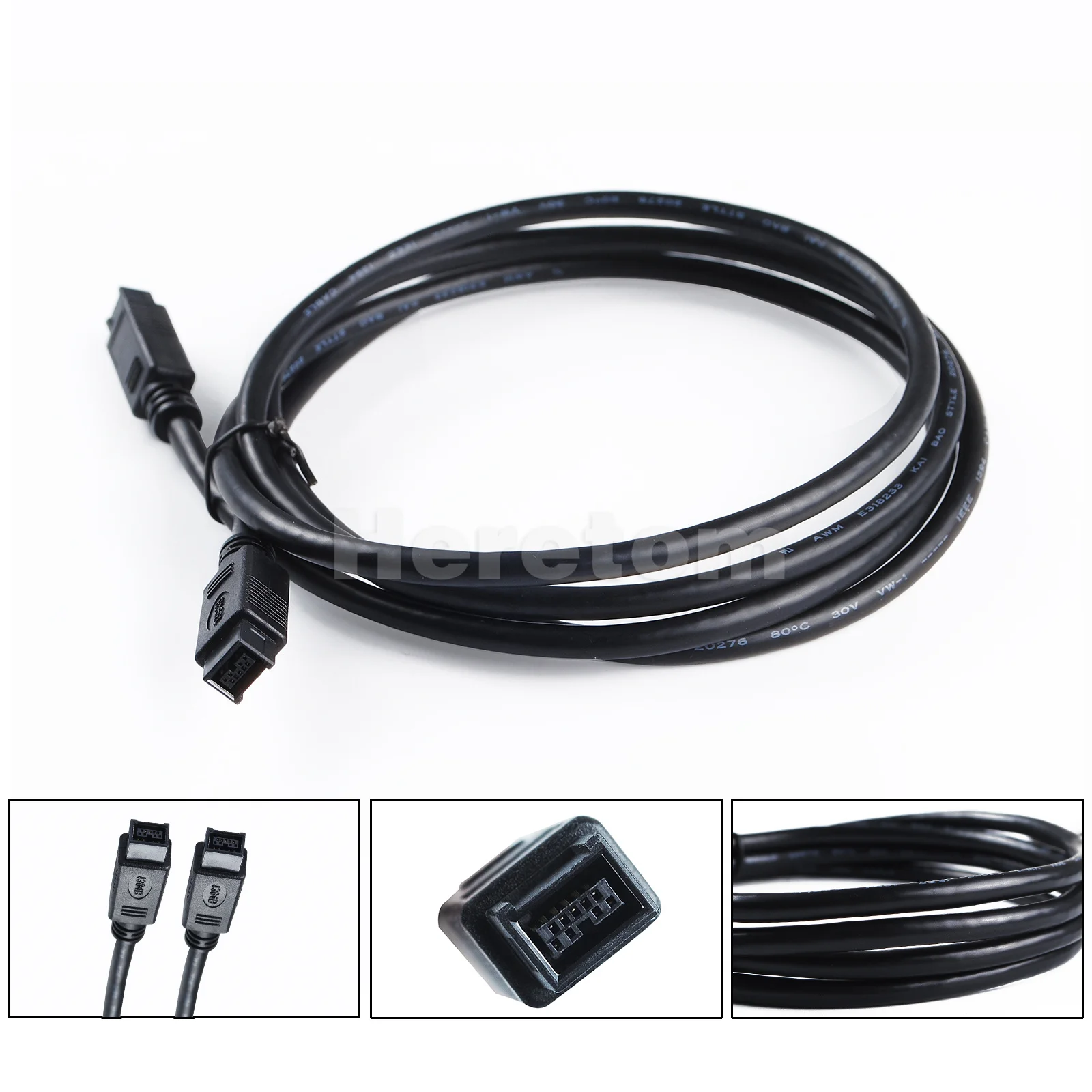 Кабель FIREWIRE 800 6 футов 9-контактный IEEE 1394B 6-футовый 9 P-9 P штекер-штекер | Компьютеры и