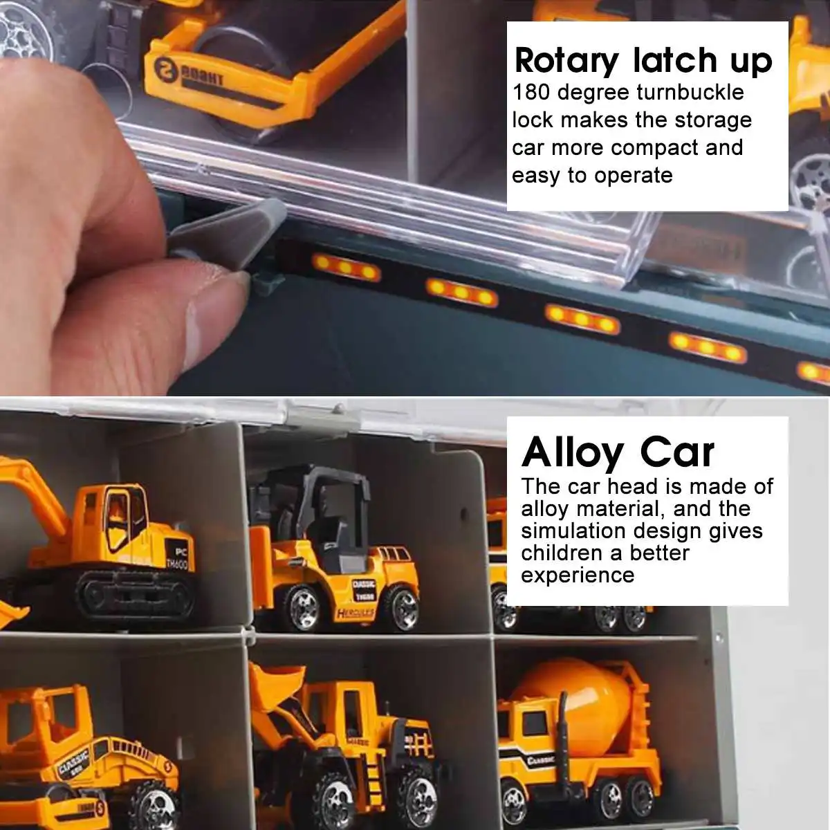 7Pcs/set Truck Toy Set Toy Transport Truck Toy Constabulary Car Toy Armed Car Alloy Cars Truck Model Christmas New Years Gift
