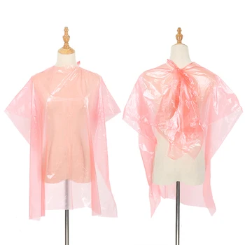 

50PCS Barber Apron Disposable Waterproof Hair Salon Capes Haircut Apron Salon Shampoo Cape Salon Gown for Barbershop