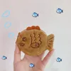 HUANZHI 2022 New Japan Cute Plush Snapper Fish Doll Coin Purse Wrist Bag Mini Cute Zipper Girl Coin Wallet Cable Headset Bag ► Photo 3/6
