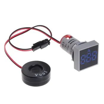 

Square LED Digital Ammeter AD101-22AMS Ammeter Small and Delicate Signal Indicator Powerful Table Mini Current Tester Meter