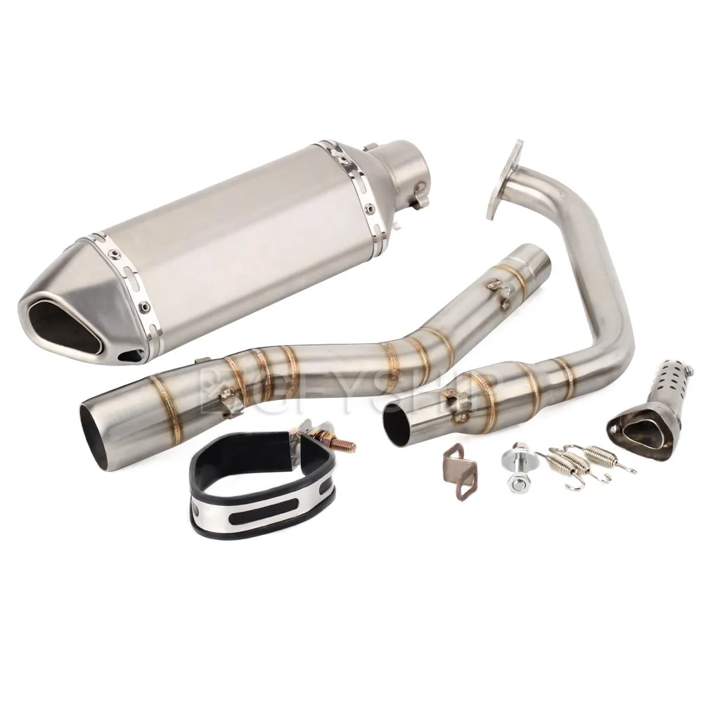 Для Yamaha YZF R125 R15 V3 YZF-R125 YZF R15 V3 Escape Slip-on мотоцикл Akrapovic выхлопная и Соединительная труба - Цвет: F