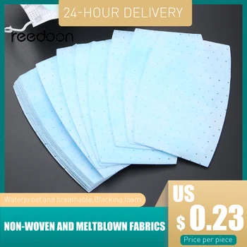 

10pcs/Set Disposable Masks Pad Replacement Sheet 3-Layer Filtration Non-Woven Fabric And Meltblown Fabric For Disposable Masks