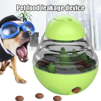 

Newly Pet Dog Cat Food Toy Dispenser Tumbler Puzzle Treat Ball Slow Feeder Pet Food Leaker Toys FIF66