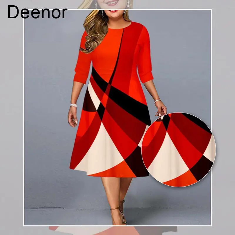 Рисунок 3 - Женское вечернее платье с геометрическим принтом