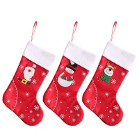 Fabric Santa Claus Sock 1