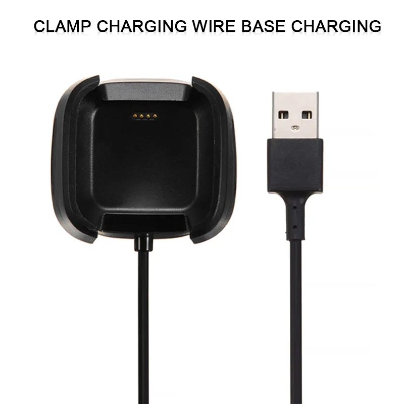 For Fitbit Versa Lite Smart Watch USB Charging Cable Clip Charger Dock
