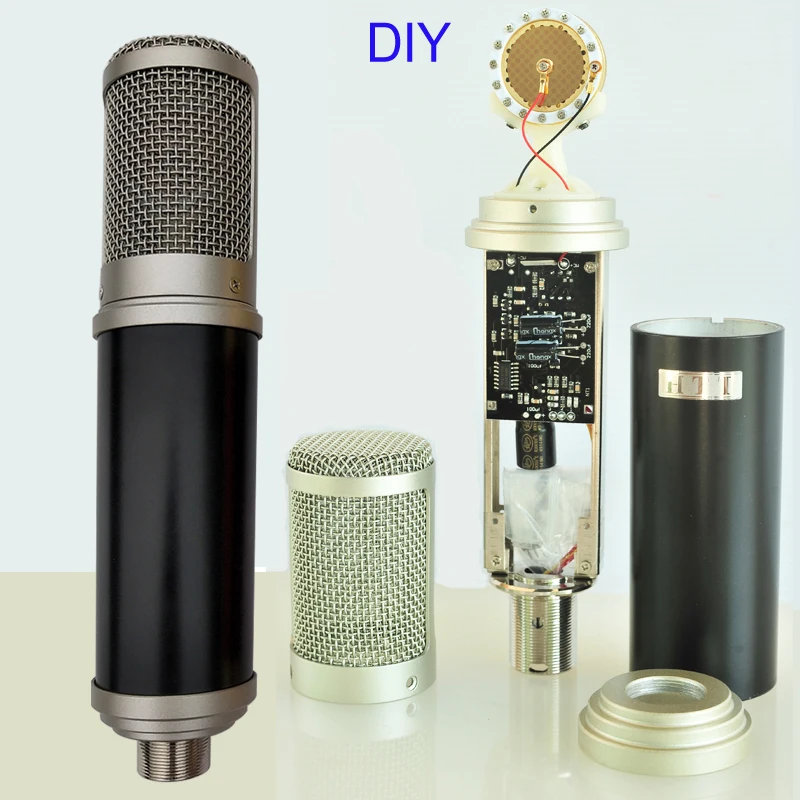 DIYNT1LargeDiaphragmCondenserMicrophoneCircuitBoardwith34mmGoldCapsulseProfessional