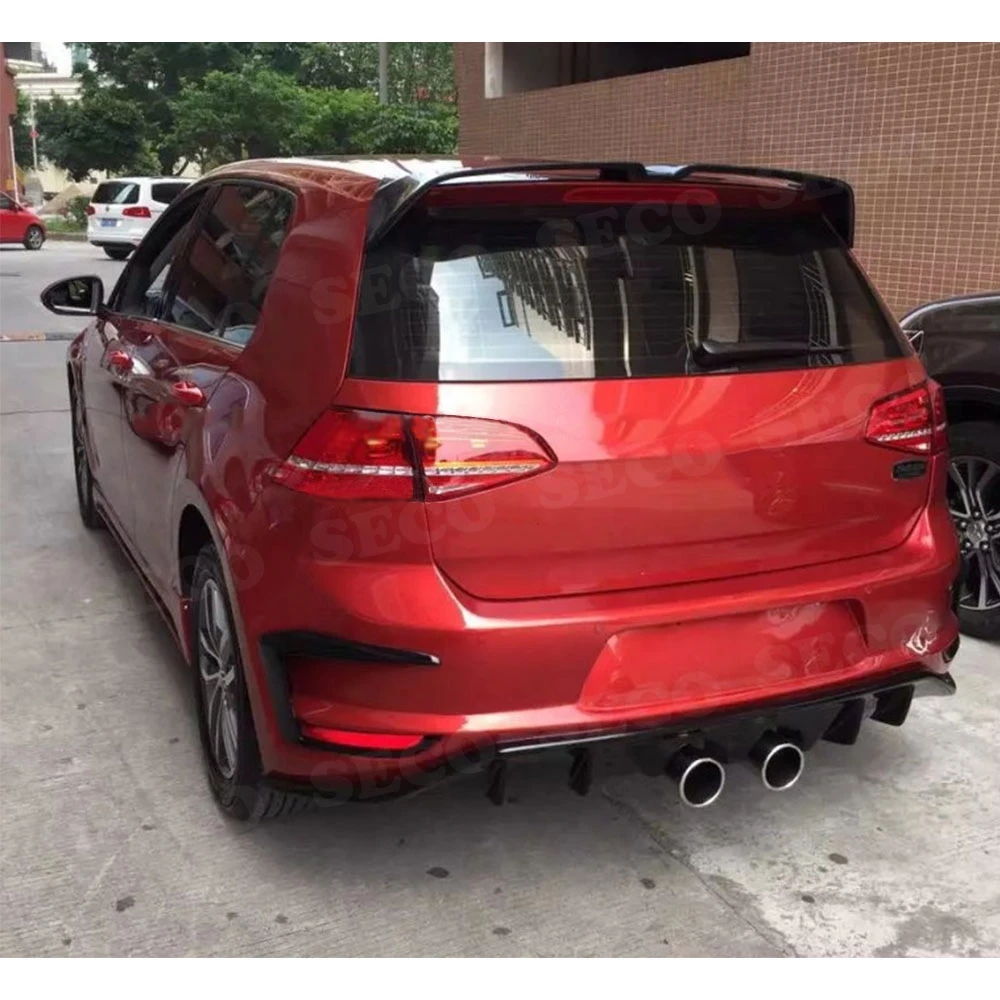 MK7 7,5 углеродное волокно задний спойлер на крышу для VW Golf 7 7,5 VII MK7 стандарт GTI R- FRP O стиль задний багажник крылья