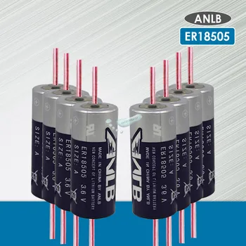 

10pcs HOT NEW ANLB 3.6V 4000mah ER18505M ER1850518505 LiSOCI2 PLC control Li-ion batteries with pins