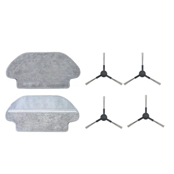 

4 Side Brush + 2 Mop Cloths Pad for Xiaomi STYJ02YM Robot Vacuum Cleaner Replacement Parts Accessories