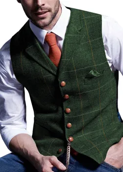 

Men's Suit Vest Made-to-Order Green Wedding Prom Waistcoat