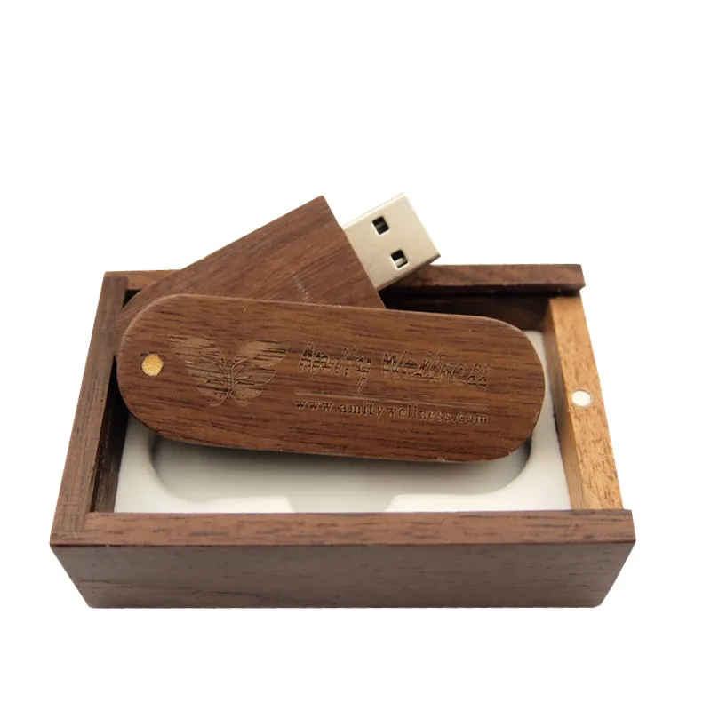 Saber деревянный Usb флэш-накопитель с коробкой памяти Флешка 64 ГБ 1 32 портативный
