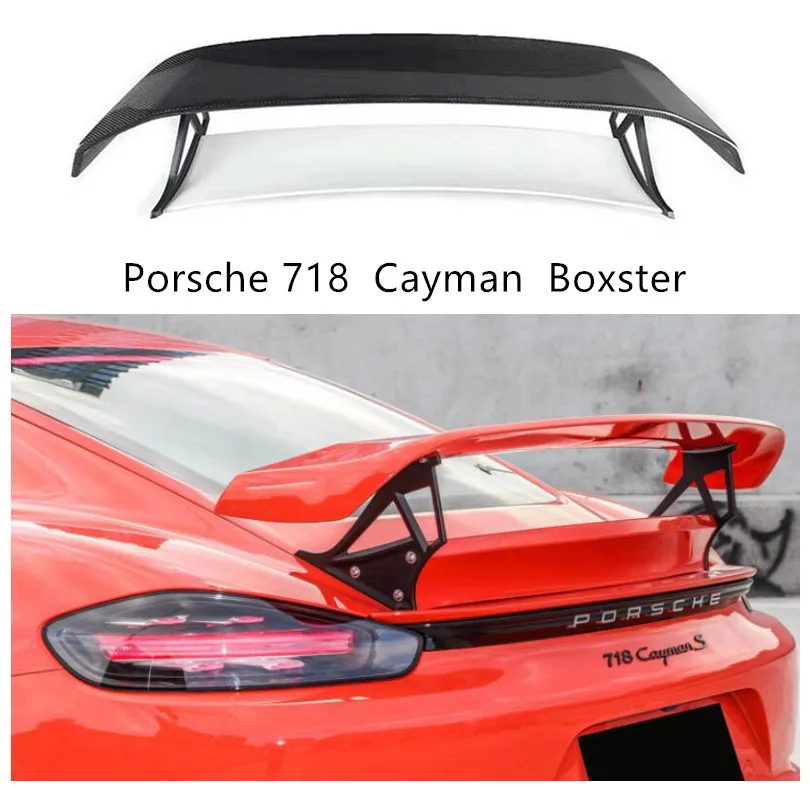 Спойлер для Porsche 718 Cayman Boxster 2016 2017 2018 2019 2020 Высокое качество FRP грунтовка|Спойлеры и