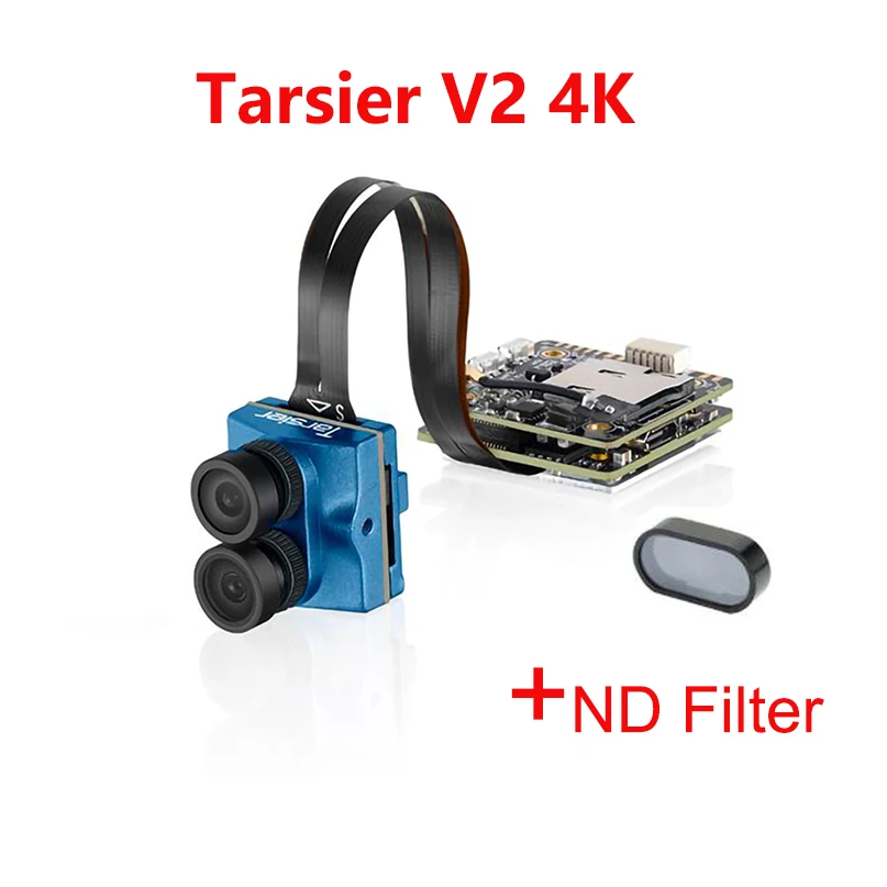 Caddx Tarsier V2 4K 30fps 1200TVL WiFi Мини FPV камера с ND фильтром 128G карта памяти для радиоуправляемого гоночного дрона квадрокоптера - Цвет: With ND Filter