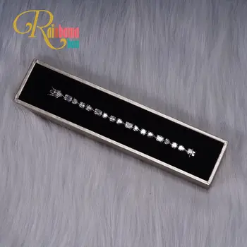 

Rainbamabom 925 Solid Sterling Silver Created Moissanite Gemstone Bangle Charm Wedding Diamonds Bracelet Fine Jewelry Wholesale