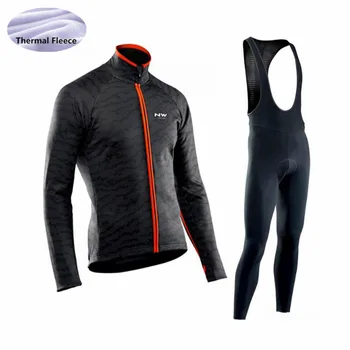 

NW 2020 pro team Men Long Sleeve Cycling Clothing Breathable Cycling Jersey Bib Pants Set Outdoor Sport MTB bike Ropa Ciclismo