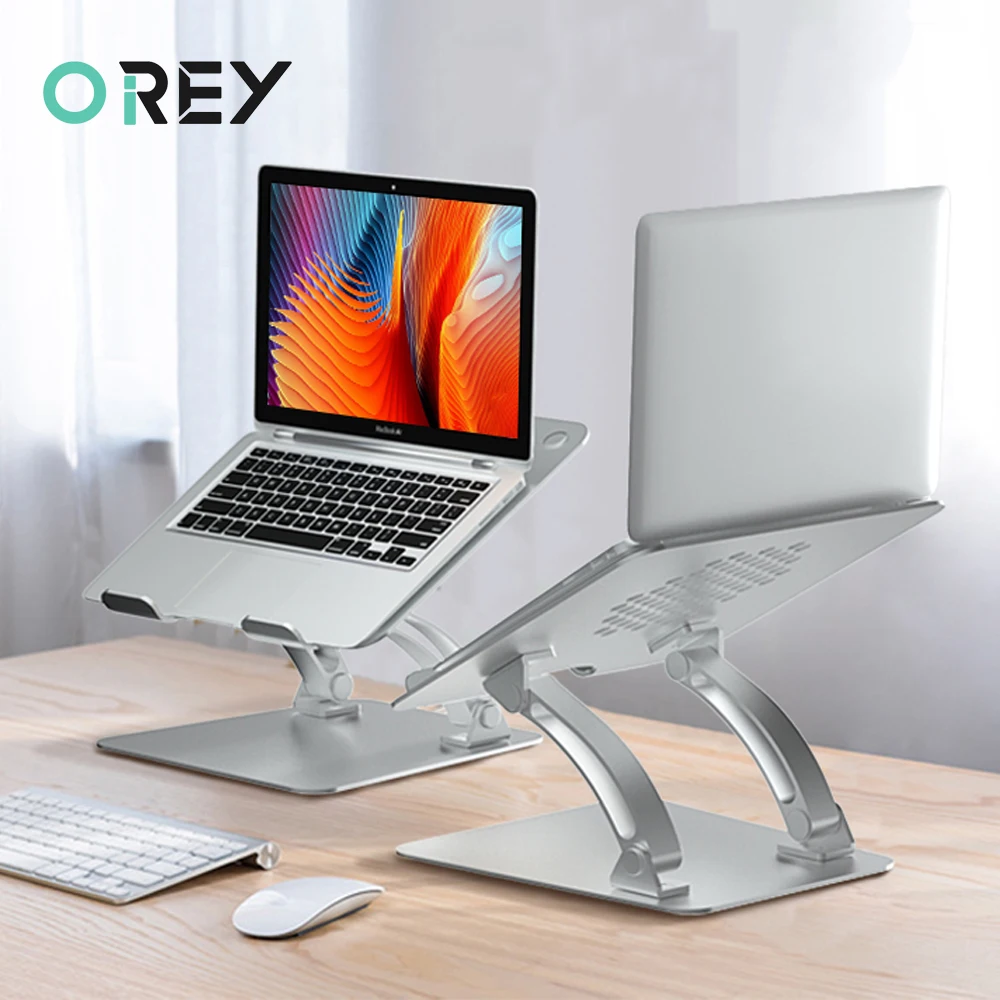 Aluminum Laptop Stand Height Anlge Adjustable Multifunction Tablets Book Notebook Cooling Holder for MacBook Air Pro 11-17 inch