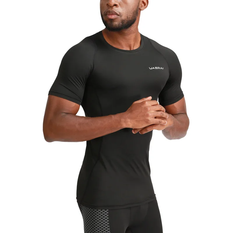 

Gym Shirt Compression Men Dry Fit Tee Short Sleeve T Shirt Sportswear Workout Fitness Quick Dry Men's Run Tracksuits sweatshirts