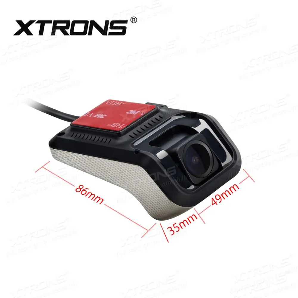 XTRONS Mini caméra embarquée USB HD pour voiture avec grand angle,  enregistrement en boucle, enregistrement sonore