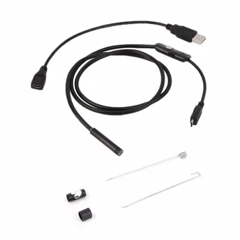 

720P HD Endoscope USB Camera Snake Inspection Pipe 1m 2m 3.5m Waterproof Cable with 6 LEDs Borescope For Android Phone PC