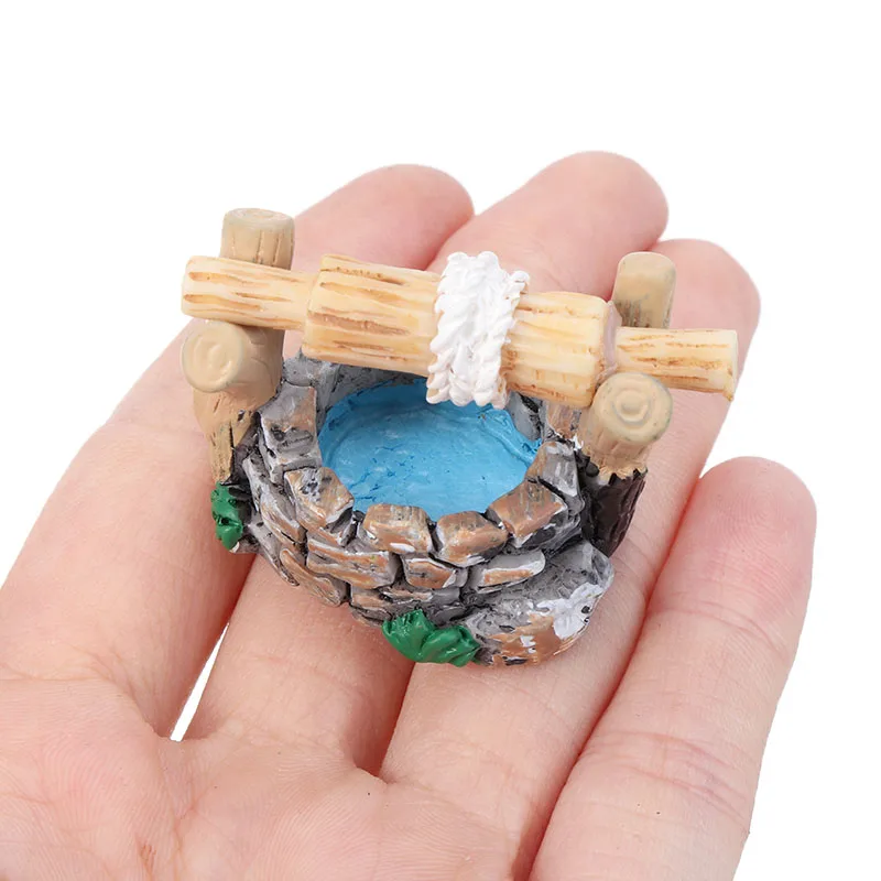 1 шт. Новый DIY миниатюрная дом Винтаж бурение скважин на воду для украшения сада