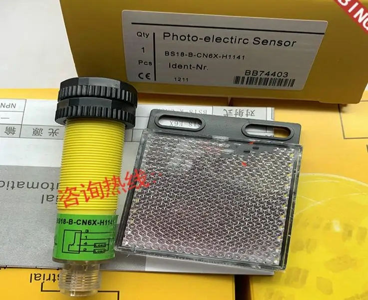 

Новый, 2 предмета высокое качество Turck фотоэлектрический выключатель BS18-B-CN6X-H1141 BS18-B-CP6X-H1141